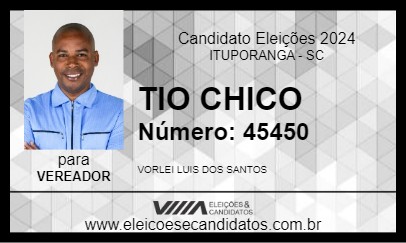 Candidato TIO CHICO 2024 - ITUPORANGA - Eleições