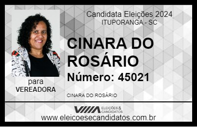 Candidato CINARA DO ROSÁRIO 2024 - ITUPORANGA - Eleições