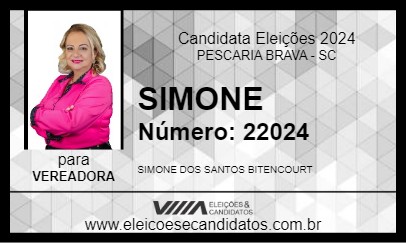 Candidato SIMONE 2024 - PESCARIA BRAVA - Eleições