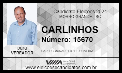 Candidato CARLINHOS 2024 - MORRO GRANDE - Eleições