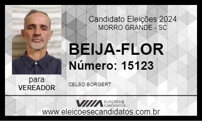 Candidato BEIJA-FLOR 2024 - MORRO GRANDE - Eleições