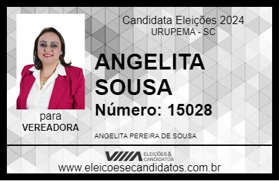 Candidato ANGELITA SOUSA 2024 - URUPEMA - Eleições