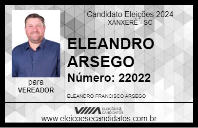 Candidato ELEANDRO ARSEGO 2024 - XANXERÊ - Eleições