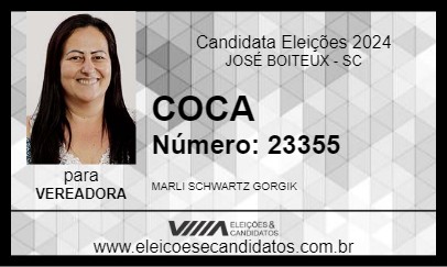 Candidato COCA 2024 - JOSÉ BOITEUX - Eleições