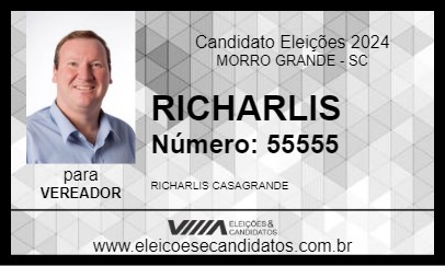 Candidato RICHARLIS 2024 - MORRO GRANDE - Eleições