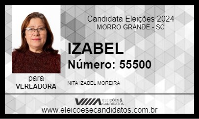 Candidato IZABEL 2024 - MORRO GRANDE - Eleições