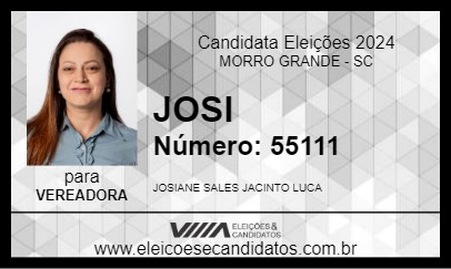 Candidato JOSI 2024 - MORRO GRANDE - Eleições