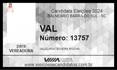 Candidato VAL 2024 - BALNEÁRIO BARRA DO SUL - Eleições