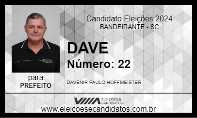 Candidato DAVE 2024 - BANDEIRANTE - Eleições