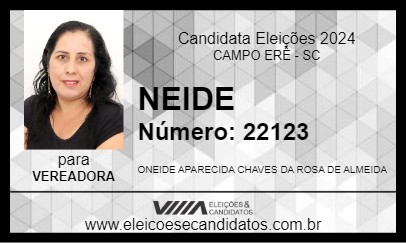 Candidato NEIDE 2024 - CAMPO ERÊ - Eleições