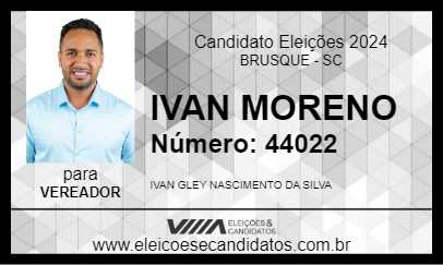 Candidato IVAN MORENO 2024 - BRUSQUE - Eleições