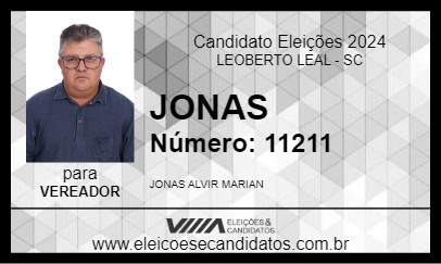 Candidato JONAS 2024 - LEOBERTO LEAL - Eleições