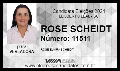 Candidato ROSE SCHEIDT 2024 - LEOBERTO LEAL - Eleições