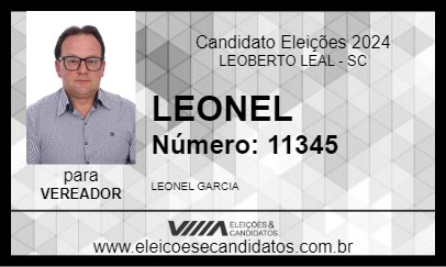 Candidato LEONEL 2024 - LEOBERTO LEAL - Eleições