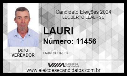 Candidato LAURI 2024 - LEOBERTO LEAL - Eleições