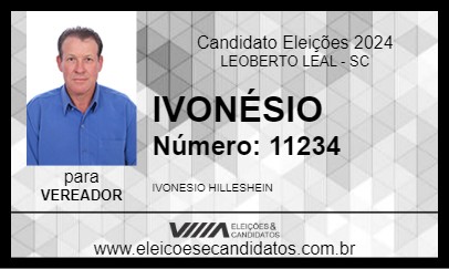 Candidato IVONÉSIO 2024 - LEOBERTO LEAL - Eleições