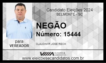 Candidato NEGÃO 2024 - BELMONTE - Eleições