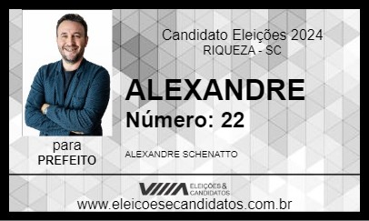 Candidato ALEXANDRE 2024 - RIQUEZA - Eleições