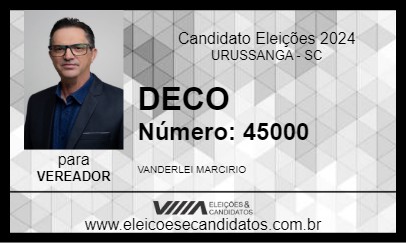 Candidato DECO 2024 - URUSSANGA - Eleições