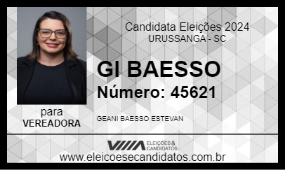 Candidato GI BAESSO 2024 - URUSSANGA - Eleições