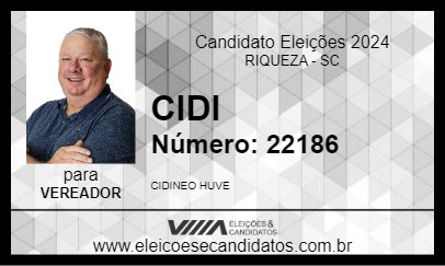 Candidato CIDI 2024 - RIQUEZA - Eleições