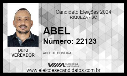 Candidato ABEL 2024 - RIQUEZA - Eleições