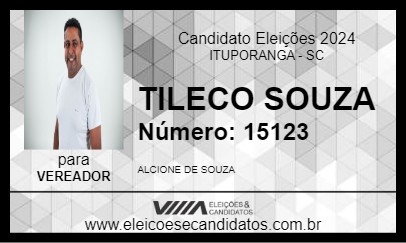 Candidato TILECO SOUZA 2024 - ITUPORANGA - Eleições