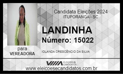 Candidato LANDINHA 2024 - ITUPORANGA - Eleições