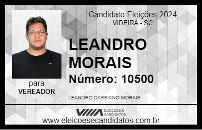 Candidato LEANDRO MORAIS 2024 - VIDEIRA - Eleições