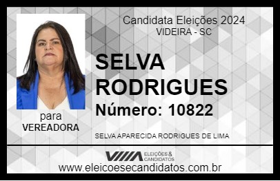 Candidato SELVA RODRIGUES 2024 - VIDEIRA - Eleições