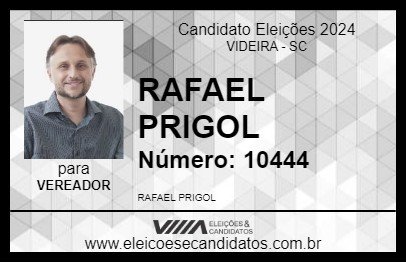 Candidato RAFAEL PRIGOL 2024 - VIDEIRA - Eleições