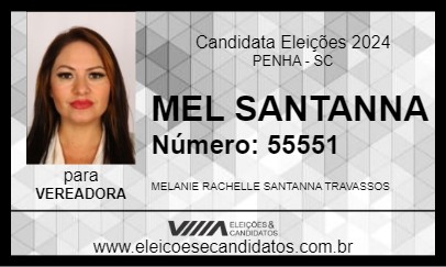 Candidato MEL SANTANNA 2024 - PENHA - Eleições