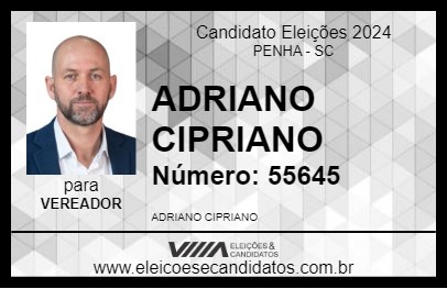 Candidato ADRIANO CIPRIANO 2024 - PENHA - Eleições