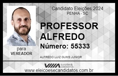 Candidato PROFESSOR ALFREDO 2024 - PENHA - Eleições