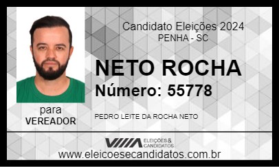 Candidato NETO ROCHA 2024 - PENHA - Eleições