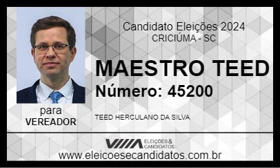 Candidato MAESTRO TEED 2024 - CRICIÚMA - Eleições