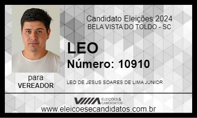 Candidato LEO 2024 - BELA VISTA DO TOLDO - Eleições