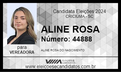 Candidato ALINE ROSA 2024 - CRICIÚMA - Eleições