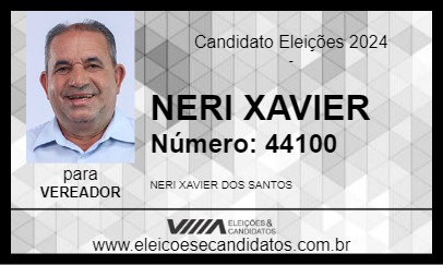 Candidato NERI XAVIER 2024 - CRICIÚMA - Eleições