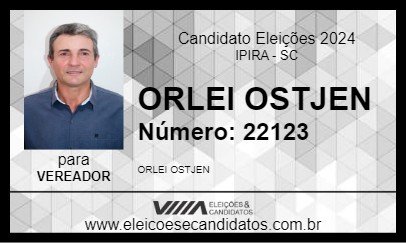 Candidato ORLEI OSTJEN 2024 - IPIRA - Eleições