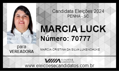 Candidato MARCIA LUKE 2024 - PENHA - Eleições