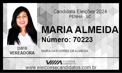 Candidato MARIA ALMEIDA 2024 - PENHA - Eleições