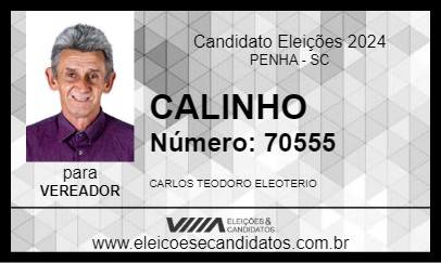 Candidato CALINHO 2024 - PENHA - Eleições