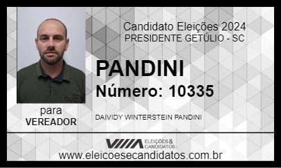 Candidato PANDINI 2024 - PRESIDENTE GETÚLIO - Eleições