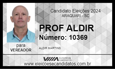 Candidato PROF ALDIR 2024 - ARAQUARI - Eleições