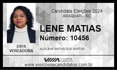 Candidato LENE MATIAS 2024 - ARAQUARI - Eleições