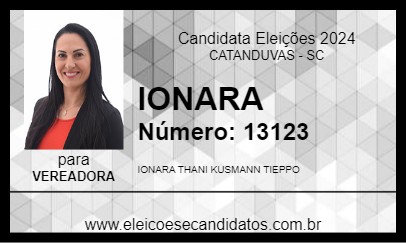 Candidato IONARA 2024 - CATANDUVAS - Eleições