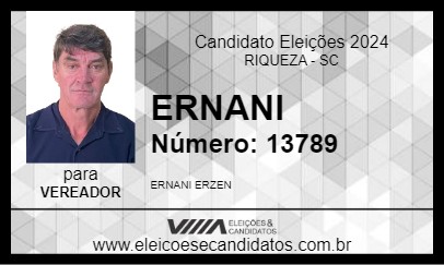 Candidato ERNANI 2024 - RIQUEZA - Eleições