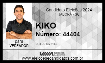 Candidato KIKO 2024 - JABORÁ - Eleições