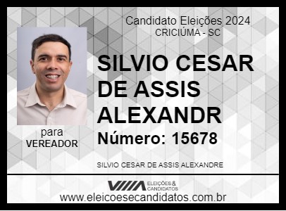 Candidato SILVIO CESAR 2024 - CRICIÚMA - Eleições